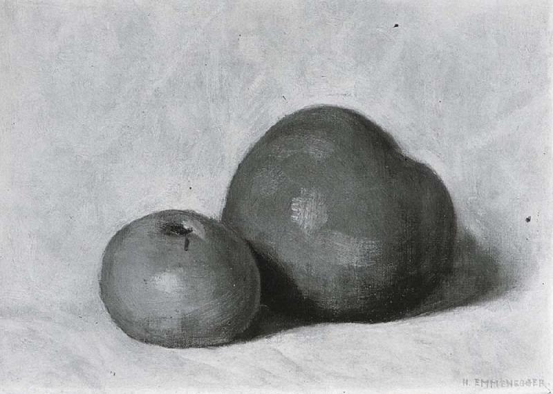 Giovanni Giacometti Two apples oil painting picture